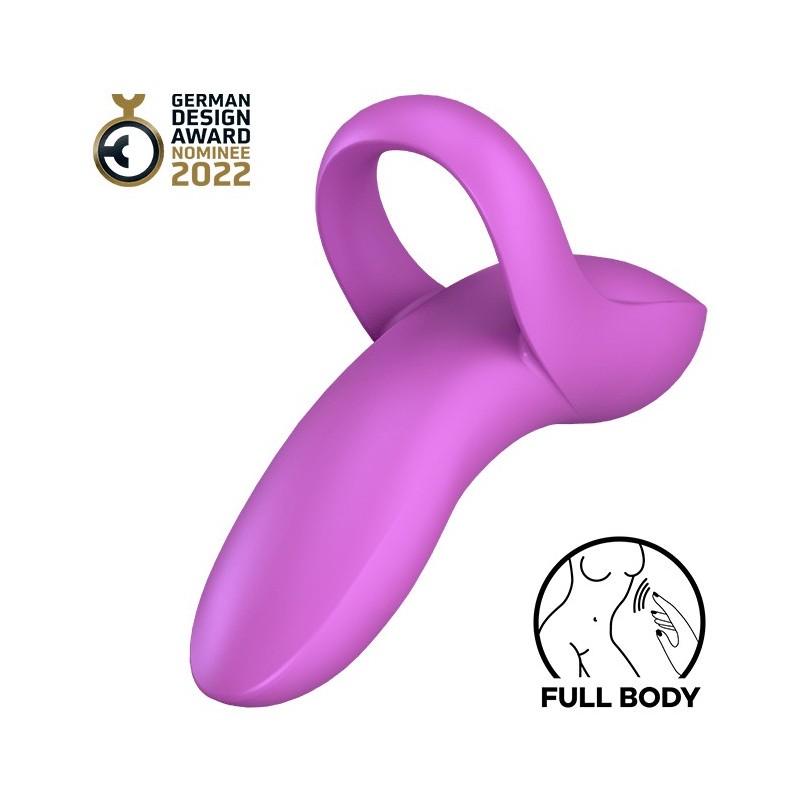 VIBRADOR DE DEDO BOLD LOVER SATISFYER ROXO