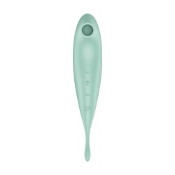 VIBRADOR TWIRLING PRO SATISFYER COM APLICAÇÃO CONNECT MENTA