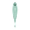 VIBRADOR TWIRLING PRO SATISFYER COM APLICAÇÃO CONNECT MENTA