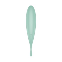 VIBRADOR TWIRLING PRO SATISFYER COM APLICAÇÃO CONNECT MENTA