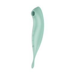 VIBRADOR TWIRLING PRO SATISFYER COM APLICAÇÃO CONNECT MENTA