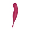 VIBRADOR TWIRLING PRO SATISFYER COM APLICAÇÃO CONNECT VERMELHO