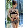 CONJUNTO COM SAIA LEOPARDO CR-4499 CHILIROSE