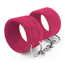 ALGEMAS DE VELCRO TOUGH LOVE COM CORRENTE DE 40CM EXTRA CRUSHIOUS ROSA