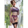 CONJUNTO CR-4607 PRETO E VERMELHO CHILIROSE