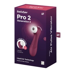 ESTIMULADOR PRO 2 GEN 3 SATISFYER VERMELHO TINTO