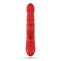 LAPIN VIBRADOR RECARREGÁVEL RABBIT COM IMPULSO VERMELHO CRUSHIOUS