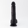 DILDO DE SILICONE LÍQUIDO INVIKTUS 8 CRUSHIOUS PRETO