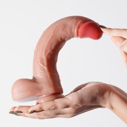 DILDO DE SILICONE LÍQUIDO INVIKTUS 9 CRUSHIOUS PELE