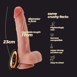 VIBRADOR DE SILICONE LÍQUIDO INVIKTUS VIBE 9 CRUSHIOUS PELE