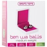 BOLAS VAGINAIS BEN WA BALLS MEDIUM WEIGHT PRATEADAS 