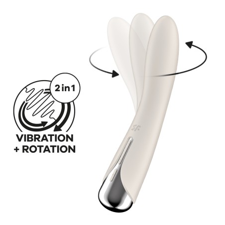 VIBRADOR SPINNING VIBE 1 BEGE SATISFYER