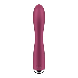 VIBRADOR SPINNING RABBIT 1 VERMELHO SATISFYER