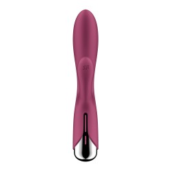 VIBRADOR SPINNING RABBIT 1 VERMELHO SATISFYER