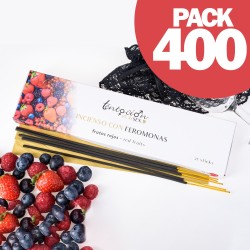 PACK DE 400 INCENSOS COM FEROMONAS AROMA FRUTOS VERMELHOS TENTACIÓN PLAY SEX