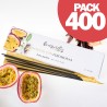 PACK DE 400 INCENSOS COM FEROMONAS AROMA MARACUJÁ TENTACIÓN PLAY SEX