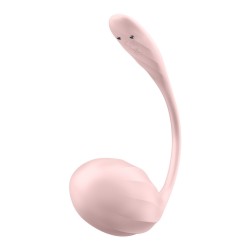 OVO VIBRATÓRIO COM APLICAÇÃO RIBBED PETAL CONNECT APP ROSA SATISFYER