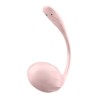 OVO VIBRATÓRIO COM APLICAÇÃO RIBBED PETAL CONNECT APP ROSA SATISFYER