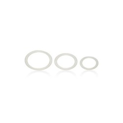 CONJUNTO DE 3 ANÉIS TRI-RINGS TRANSPARENTE CALEXOTICS