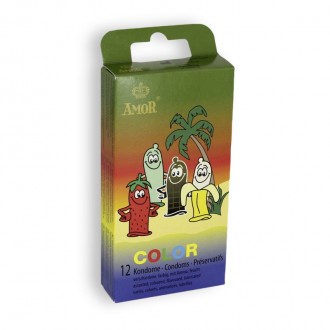 CONDONES COLOR 12 UNIDADES