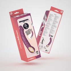 VIBRADOR FLEXÍVEL MAGNUS BEND ROXO CRUSHIOUS