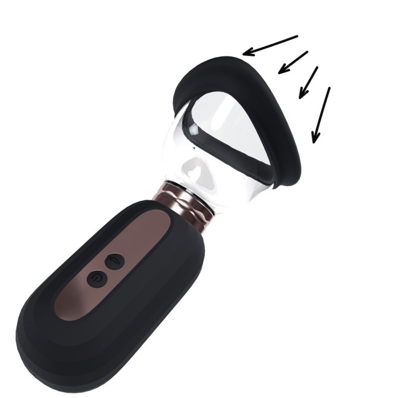 BOMBA PARA VULVA E SEIOS DAZZLING PRETA PUMPED BOMBA PARA VULVA E SEIOS DAZZLING PRETA PUMPED