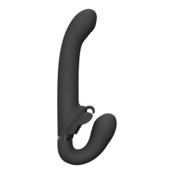 STRAP-ON SEM ARNÊS SATU PULSE-WAVE AND VIBRATING PRETO VIVE 
