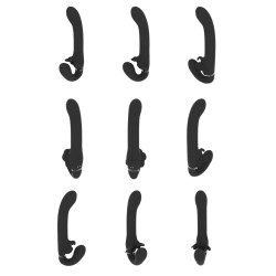 STRAP-ON SEM ARNÊS SATU PULSE-WAVE AND VIBRATING PRETO VIVE 