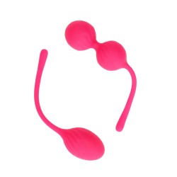 CONJUNTO DE 2 BOLAS VAGINAIS THUMPING KEGEL WILD STRAWBERRY LOVELINE