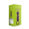 PLUG ANAL COM VIBRAÇÃO EM FORMA DE LÁGRIMAS CLEAR PURPLE LOVELINE