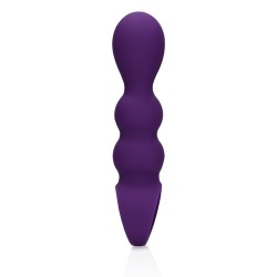 PLUG ANAL COM VIBRAÇÃO EM FORMA DE LÁGRIMAS CLEAR PURPLE LOVELINE