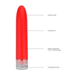 VIBRADOR ELENI LUMINOUS NEON COLLECTION VERMELHO