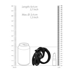 JAULA MODEL 24 CHASTITY 3.5 /9 CM PRETO MANCAGE