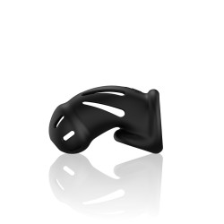 JAULA MODEL 27 ULTRA SOFT SILICONE CHASTITY PRETO MANCAGE