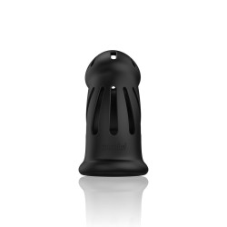 JAULA MODEL 27 ULTRA SOFT SILICONE CHASTITY PRETO MANCAGE