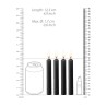 CONJUNTO DE 4 VELAS PRETAS TEASING WAX CANDLES OUCH!