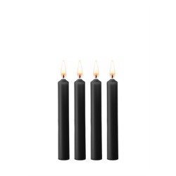 CONJUNTO DE 4 VELAS PRETAS TEASING WAX CANDLES OUCH!