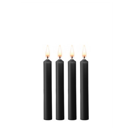 CONJUNTO DE 4 VELAS PRETAS TEASING WAX CANDLES OUCH!