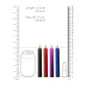 CONJUNTO DE 4 VELAS COM MIX DE CORES TEASING WAX CANDLES OUCH!