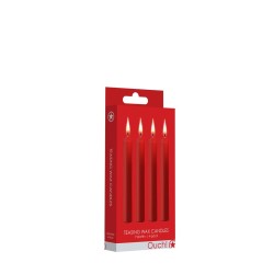 CONJUNTO DE 4 VELAS VERMELHAS TEASING WAX CANDLES OUCH!