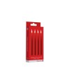 CONJUNTO DE 4 VELAS VERMELHAS TEASING WAX CANDLES OUCH!