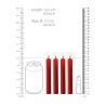 CONJUNTO DE 4 VELAS VERMELHAS TEASING WAX CANDLES OUCH!