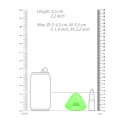ANEL PARA O PÉNIS E TESTÍCULOS FLUORESCENTE GLOW IN THE DARK OUCH!