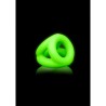 ANEL PARA O PÉNIS E TESTÍCULOS FLUORESCENTE GLOW IN THE DARK OUCH!