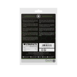 ANEL PARA O PÉNIS E TESTICULOS FLUORESCENTE GLOW IN THE DARK OUCH!