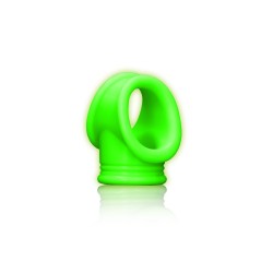ANEL PARA O PÉNIS E TESTICULOS FLUORESCENTE GLOW IN THE DARK OUCH!
