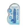 DILDO REALISTA COM TESTÍCULOS CRYSTAL CLEAR 6 /15 CM AZUL REALROCK