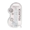 DILDO REALISTA COM TESTÍCULOS CRYSTAL CLEAR 7 /18 CM TRANSPARENTE REALROCK