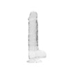 DILDO REALISTA COM TESTÍCULOS CRYSTAL CLEAR 8 /21CM ROSA REALROCK