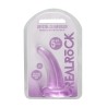 DILDO NON-REALISTIC CRYSTAL CLEAR  5 /11,5 CM ROXO REALROCK